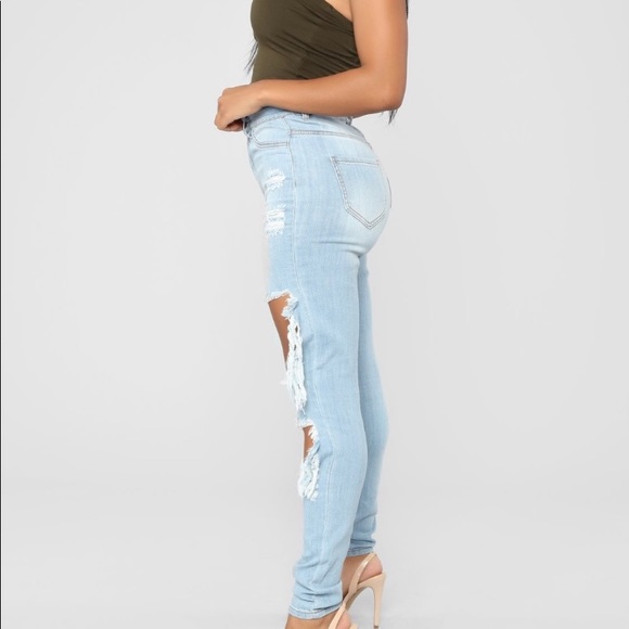 Fashion Nova Distressed Jeans - Picture 3 of 11